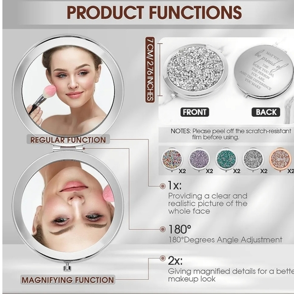 New double sided mirror w/ motivational saying. - Picture 5 of 11